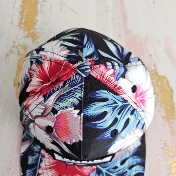 Truly Hard Seltzer SnapBack Hat Hawaiian Floral Tropical Unisex Adjustable Cap main image 4